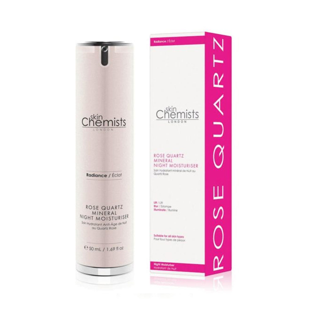Skin Chemists Crème Eclaircissant Nuit au Quartz Rose 50ml - Nova Para