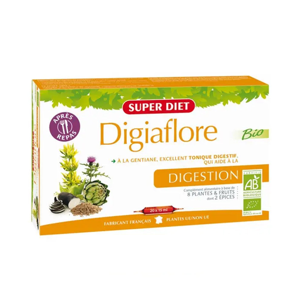 Super Diet Digiaflore Bio 20 Ampoules*15 ml nova parapharmacie prix maroc casablanca