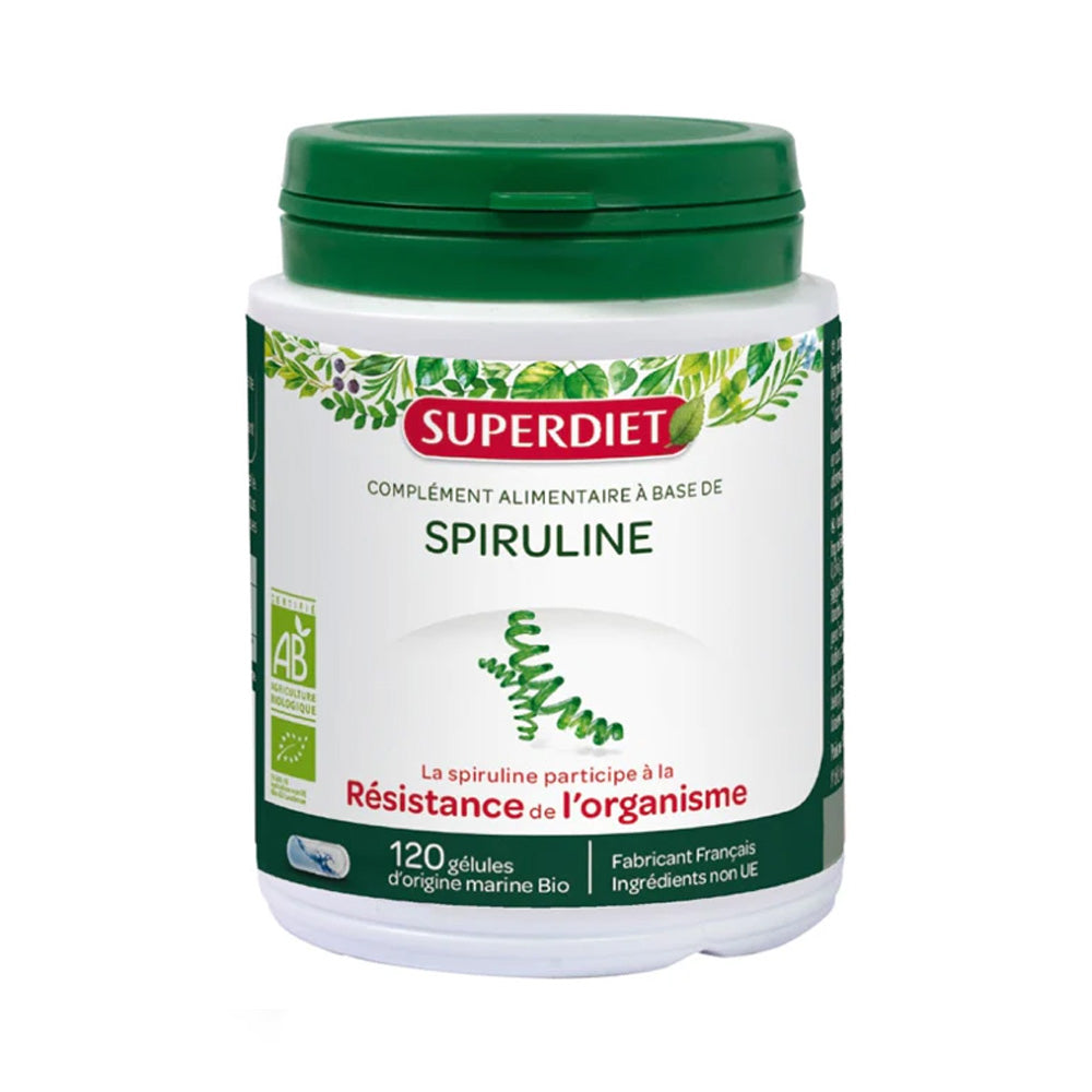 Super Diet Spiruline 120 Gélules - Nova Para