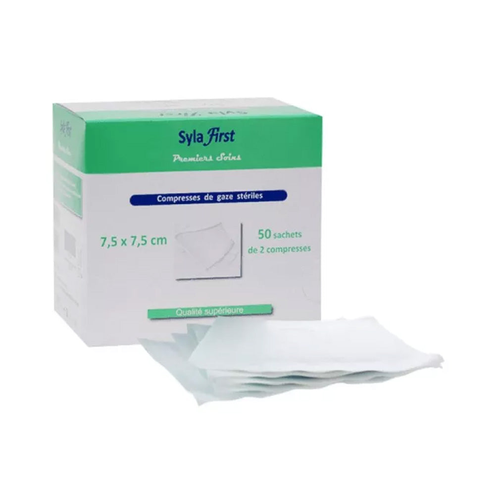Sylafirst Compresses Stérilies De Gaze Sylamed 30 x 30 cm Boite De 10 Pièces - Nova Para