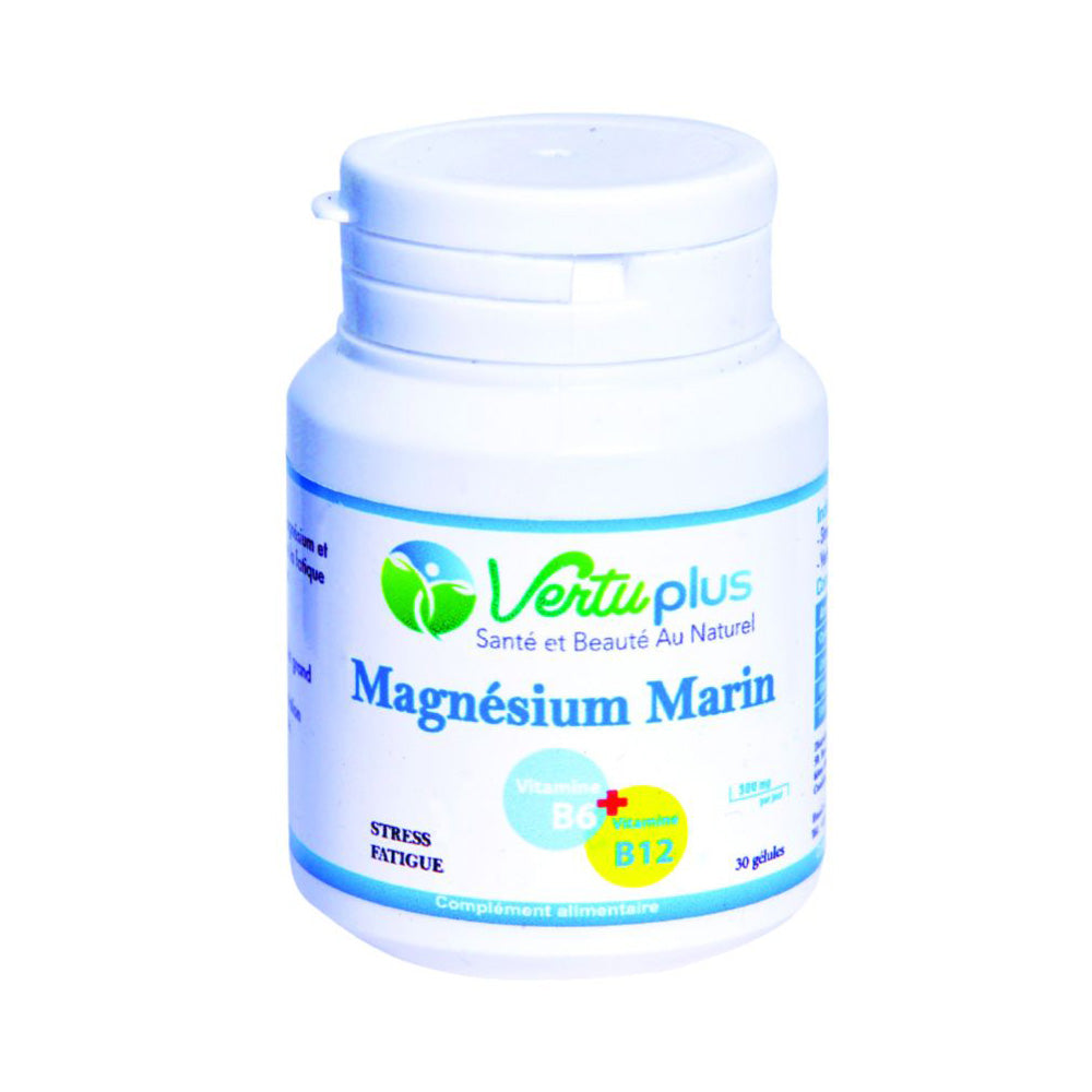 Vertu Plus Magnésium Marin 30 Gélules nova parapharmacie prix maroc casablanca